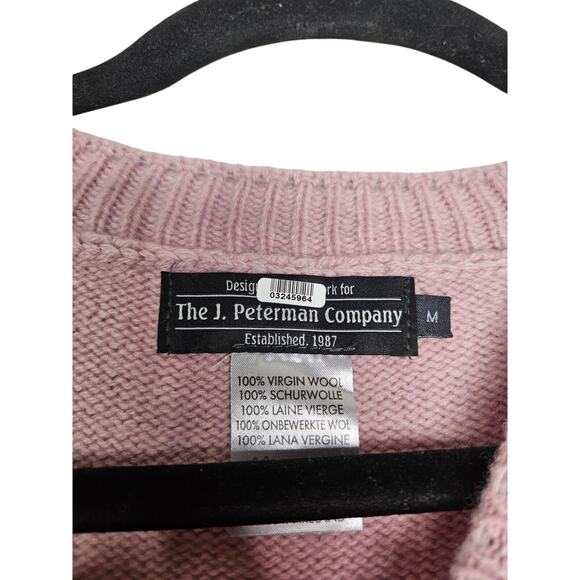 J. Peterman M Lavender Purple Virgin Wool Sweater Vest Shell Preppy Cottage - Picture 3 of 3